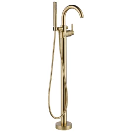 Delta Single hole installation Hole Floor-Mount Tub Filler Faucet, Champagne Bronze T4759-CZFL